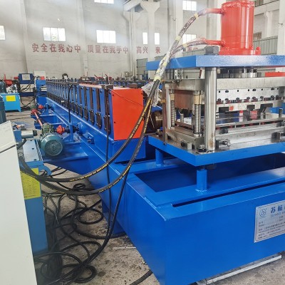 货架盒子板墙板冷弯成型机不锈钢 铝合金隔层板金属成型设备图4