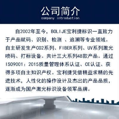 宝利捷CO2飞行激光打标机木材小型全自动 不锈钢铭牌图章镭射图5