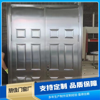 304不锈钢防火门 办公室家用入户镀锌防盗门 住宅小区进户门 朋佳图4