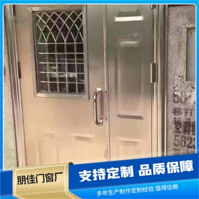 不锈钢楼宇门 钢制小区入户门 常闭式隔热平开耐火门 安装方便 朋佳图3