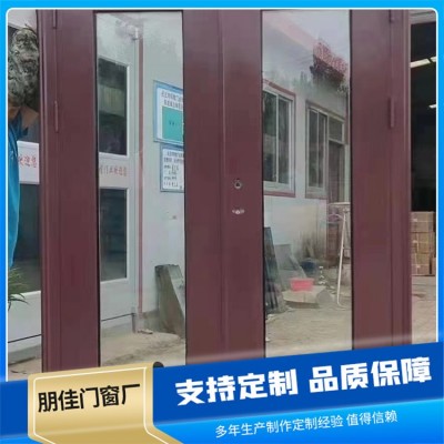钢制超高防火门 家用客厅不锈钢有框玻璃门 保温隔热 通透性好