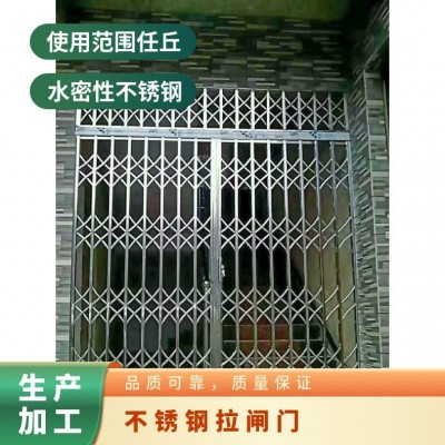 不锈钢拉闸门厂 推拉门 生产加工 一个也是出厂图3