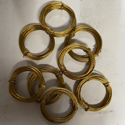 铁丝工艺品冷拉丝 铁丝包塑铁扎线合股黑铁线小盘合股丝七股铁丝图5
