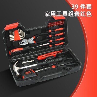产地货源立创跨境外贸39件套组合工具套装 45#碳钢五金 工具箱家用图2