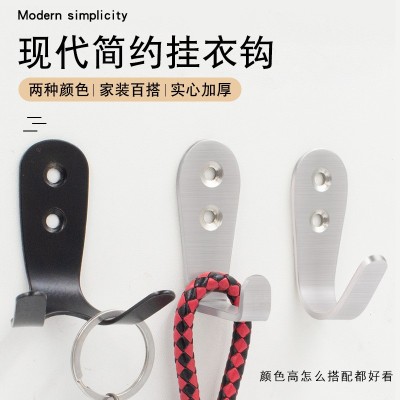 迪尼特不锈钢U型单钩 加厚J型单钩 门后衣勾壁挂钩五金 配件单勾图3
