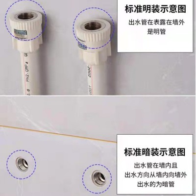 全铜明装混水阀三角淋浴太阳能阀冷热混合水龙头热水器混水阀批发图3