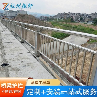 桥梁护栏不锈钢复合管景观护栏河边河堤防护栏公园河道护栏厂家图3