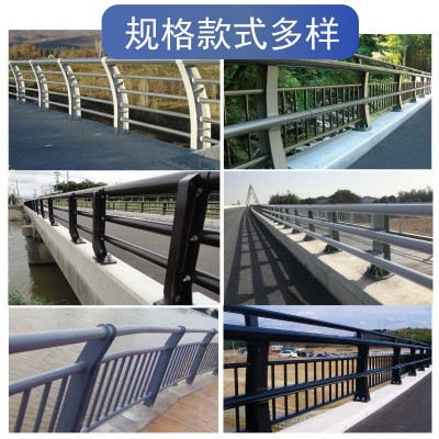 桥梁防撞护栏 景观河道隔离栏杆高速公路防护栏 不锈钢桥梁护栏图2