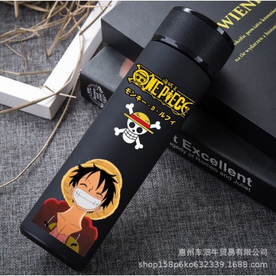 日系海贼王路飞索隆艾斯智能不锈钢保温杯动漫周边杯子二次元水杯图5