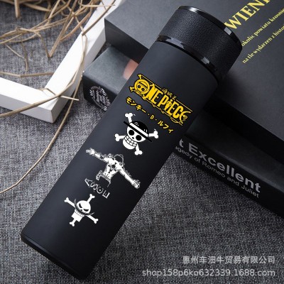 日系海贼王路飞索隆艾斯智能不锈钢保温杯动漫周边杯子二次元水杯图3
