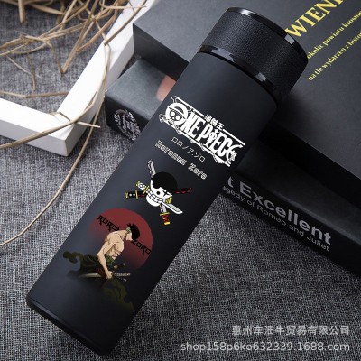 日系海贼王路飞索隆艾斯智能不锈钢保温杯动漫周边杯子二次元水杯图4