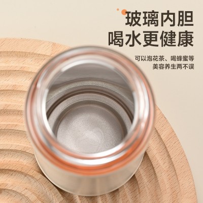 新款茶水分离玻璃保温杯双层真空泡茶杯保冷车载商务保温杯图3