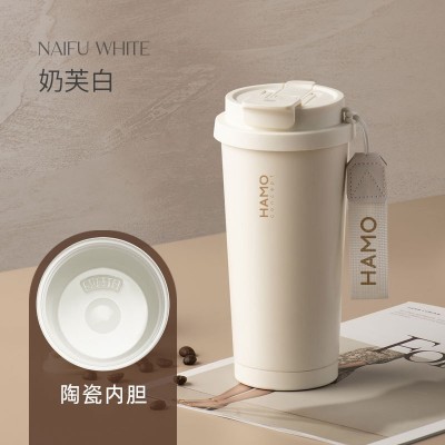 316不锈钢保温杯陶瓷内胆咖啡杯女高颜值随行吸管水杯子2024新款图5