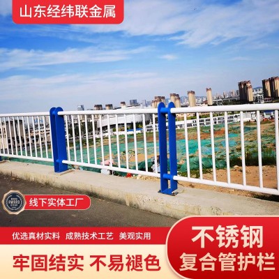 304复合管护栏201天桥复合管护栏乡村道路复合管防撞护栏立柱图3