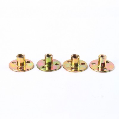 冷锻三孔彩铁板螺母公制M6M8M10英制M1/4 M5/16 M3 /8家具五金配件图4