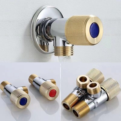 厂家批发纯铜三角阀全铜加厚角阀热水器马桶止水阀冷热家用铜角阀图2