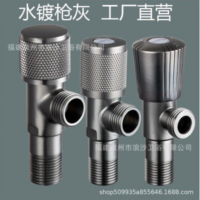 三角阀纯铜加长加厚全铜角阀热水器马桶止水阀冷热家用一进二出阀图4