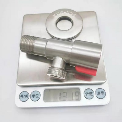 厂家特价304不锈钢角阀三通 一进二出止分水阀加厚三角阀开关家用图2