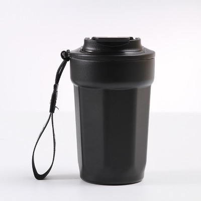 公司礼品316不锈钢咖啡杯圆扣盖可乐杯水杯随手杯八角菱形杯图5