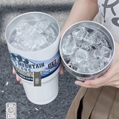 网红便携爆款30oz不锈钢汽车杯男女情侣户外家用保温杯简约冰霸杯图4