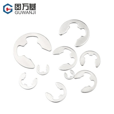 304不锈钢E型开口卡簧铁黑卡环e型卡簧挡圈卡扣M1.2M1. 5M2M3-M15图4
