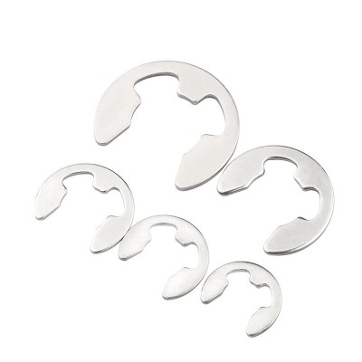 304不锈钢E型开口卡簧铁黑卡环e型卡簧挡圈卡扣M1.2M1. 5M2M3-M15图5