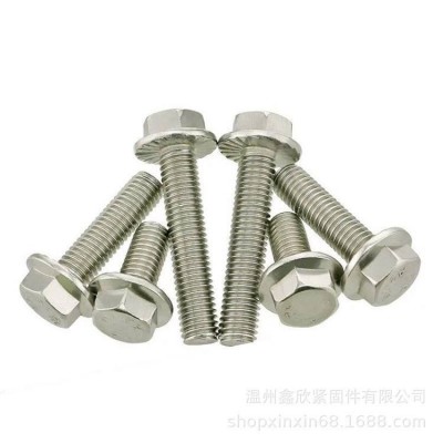 【法兰螺丝】厂家直销外六角法兰面螺丝 六角带滑齿螺栓M 5-M16  200+条评价 一年图5