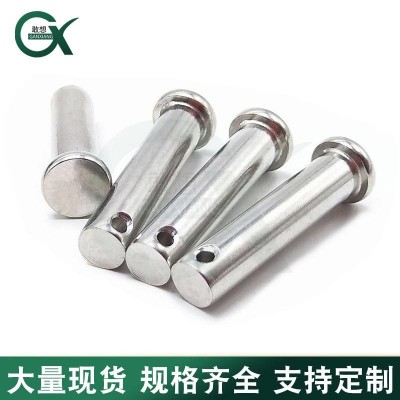 带孔销钉 销轴厂家直销/镀锌平头打孔销轴定位销插销子M 6-M16图4