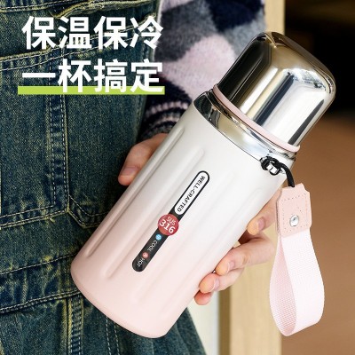 罗马小钢炮保温杯不锈钢保温杯大容量户外出行便携运动壶闷茶杯图3