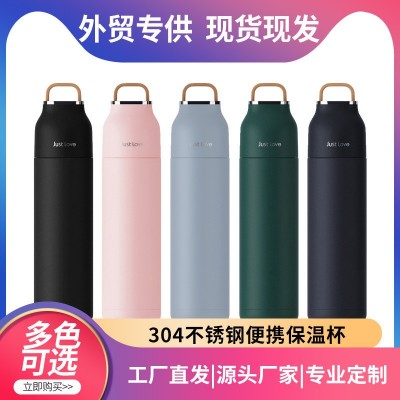 源头工厂跨境保温杯韩版不锈钢水杯便携学生高颜值大容量杯子批发图2