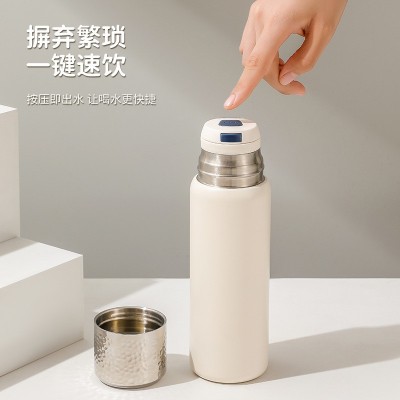 新款锤纹316不锈钢高颜值保温杯焖茶杯茶水分离高档泡茶杯子礼品图3