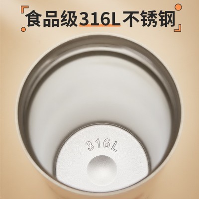 史努比女高颜值保温杯带吸管便携食品级316L双饮水杯办公咖啡杯大图2