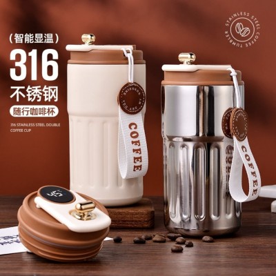 316不锈钢智能显温礼品保温杯咖啡杯定制印logo伴手礼盒水杯批发图3