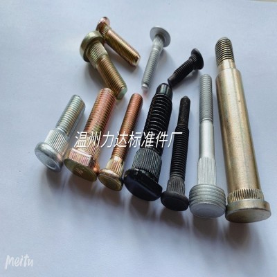 生产销售各种规格轮毂螺丝 汽车非标螺丝 异型螺丝 滚花螺丝图2