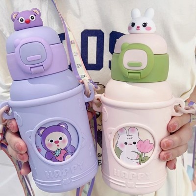 永康新款儿童保温杯316不锈钢食品级高颜值吸管杯学生保温杯批发