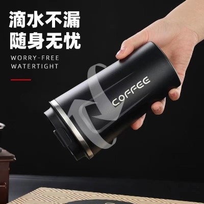 凹凸跨境新款304不锈钢保温杯简约智能显温随行杯便携随手咖啡杯图2