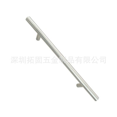 简约T型橱柜拉手 抽屉不锈钢拉手 家具五金简约拉丝衣柜门把手图5