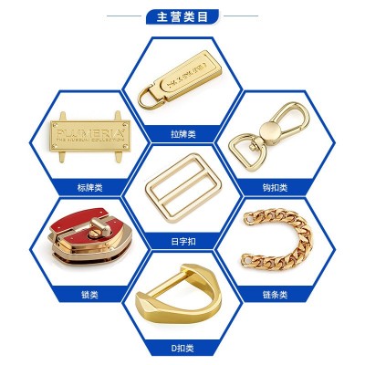 厂家优质手袋扭锁拧锁包包锁扣 高档金属装饰箱包五金配件锁扣图4