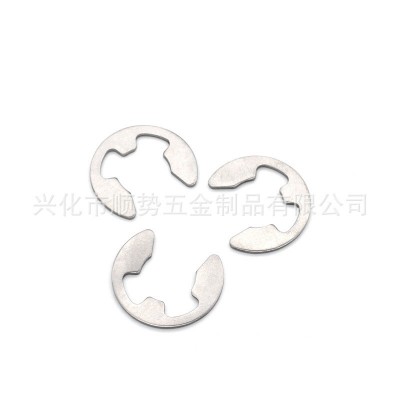 【批发】厂家直销 304不锈钢开口挡圈 E型卡簧 轴承卡环 GB896