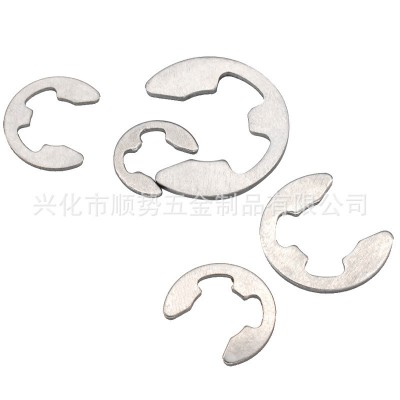 【批发】厂家直销 304不锈钢开口挡圈 E型卡簧 轴承卡环 GB896图4