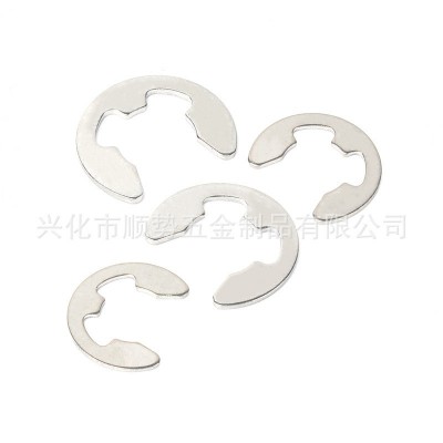 【批发】厂家直销 304不锈钢开口挡圈 E型卡簧 轴承卡环 GB896图5