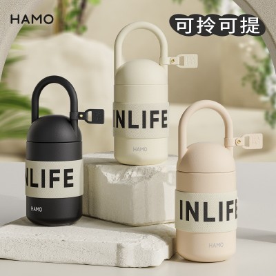 316不锈钢保温杯女高颜值小巧手提咖啡随行便携情侣喝水杯子礼物图3