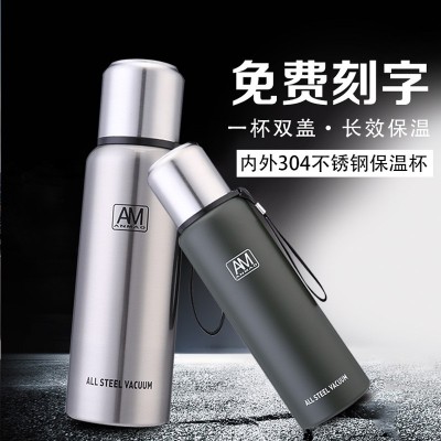 全钢304不锈钢保温杯子男女大容量运动水杯户外旅行壶定制礼品杯图2