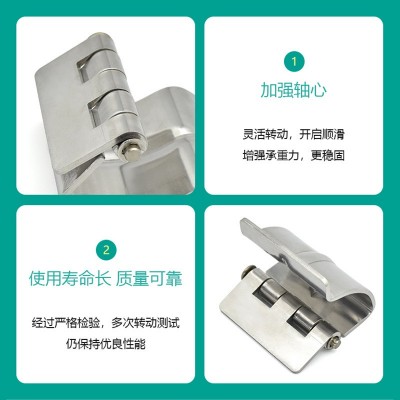 隐藏式暗藏折弯承重内装铰链不锈钢工业焊接合页暗装门隐形铰链图2