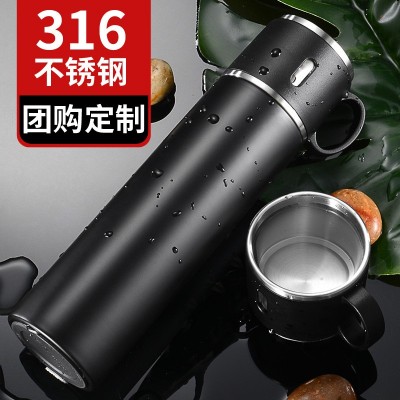 代发316双层不锈钢保温杯大容量便携真空水杯子带提手礼品刻字图2