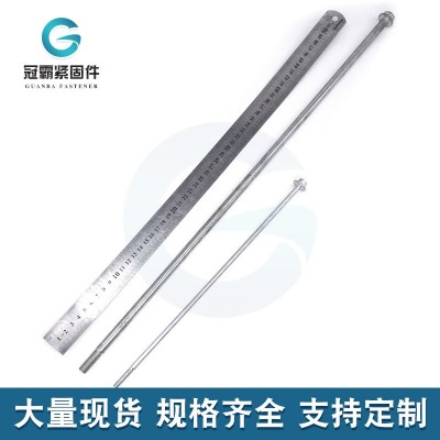镀锌加长法兰螺栓外六角螺丝杆 8.8级加硬特长螺栓带垫法兰面螺栓图2