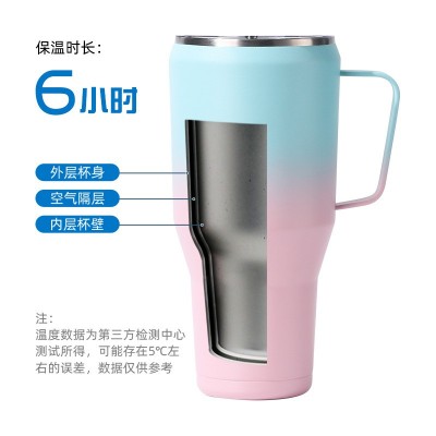 创意保温杯渐变色304不锈钢40oz汽车杯保冷杯礼品车载冰霸杯定制图4
