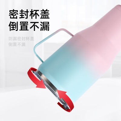 创意保温杯渐变色304不锈钢40oz汽车杯保冷杯礼品车载冰霸杯定制图3