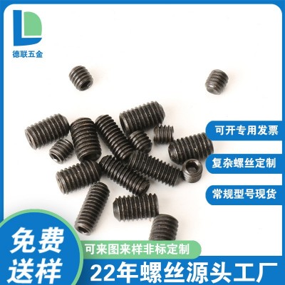 批发DIN913平端内六角紧定螺钉12.9级顶丝M2/M2.5M3无头基米螺丝图2