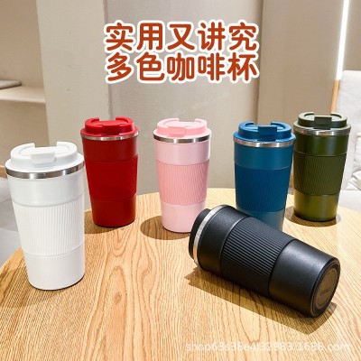 防摔304不锈钢智能咖啡杯保温杯简约加厚高颜值车载水杯礼品杯子图5